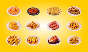 多样美味小吃大集合高清海报