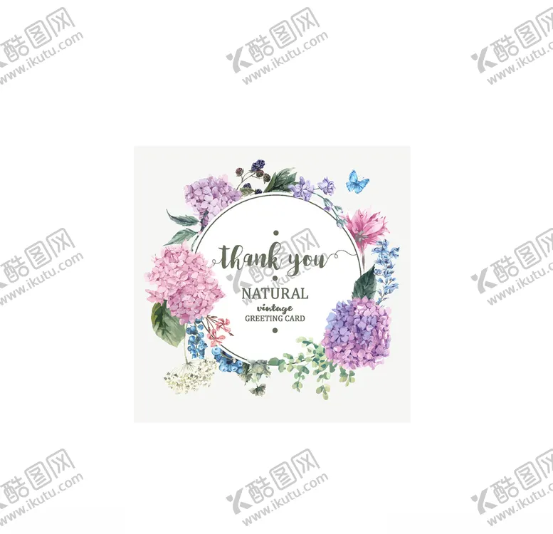 编号：56233206260715541525【酷图网】源文件下载-手绘绣球花花环插画