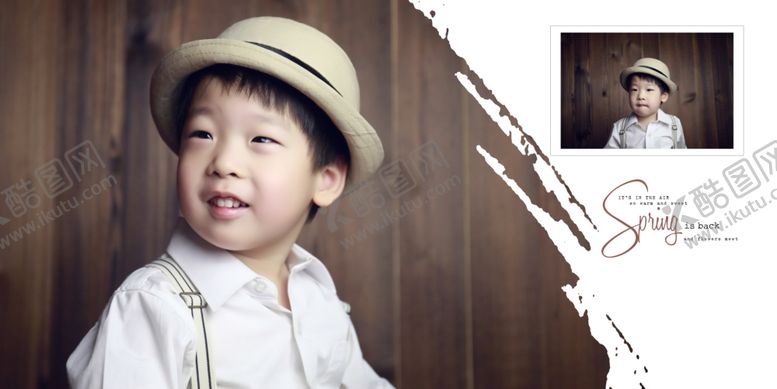 编号：32658509250141091168【酷图网】源文件下载-快乐成长幼儿少儿纪念相册模板