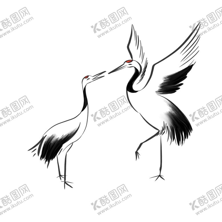 编号：55835205031644295912【酷图网】源文件下载-仙鹤元素