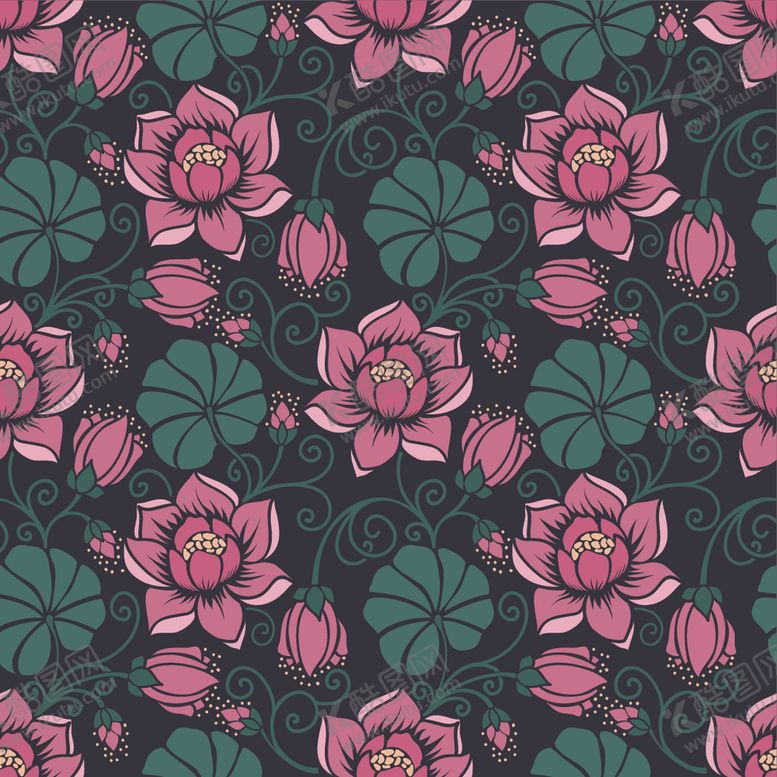 编号：46430909210738556141【酷图网】源文件下载-花纹图案无缝印花