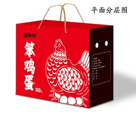 菜鸡蛋包装设计平面图展开图