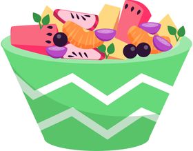手绘沙拉png免抠图果蔬食物律