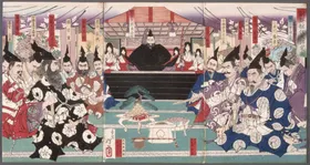 月冈芳年浮世绘武士名所风格画作开化狂画