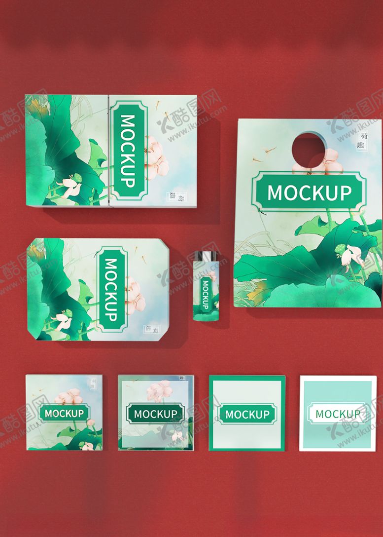 编号：71680509201101144423【酷图网】源文件下载-国潮包装样机