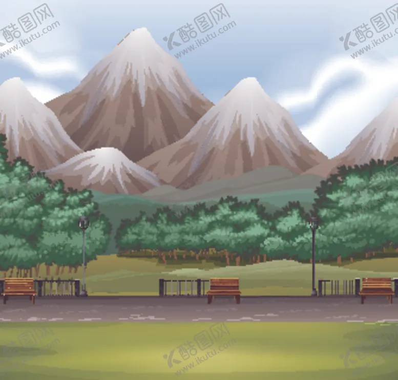 编号：12449406261943531084【酷图网】源文件下载-卡通风景
