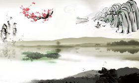 中国风壁画式古古典文化