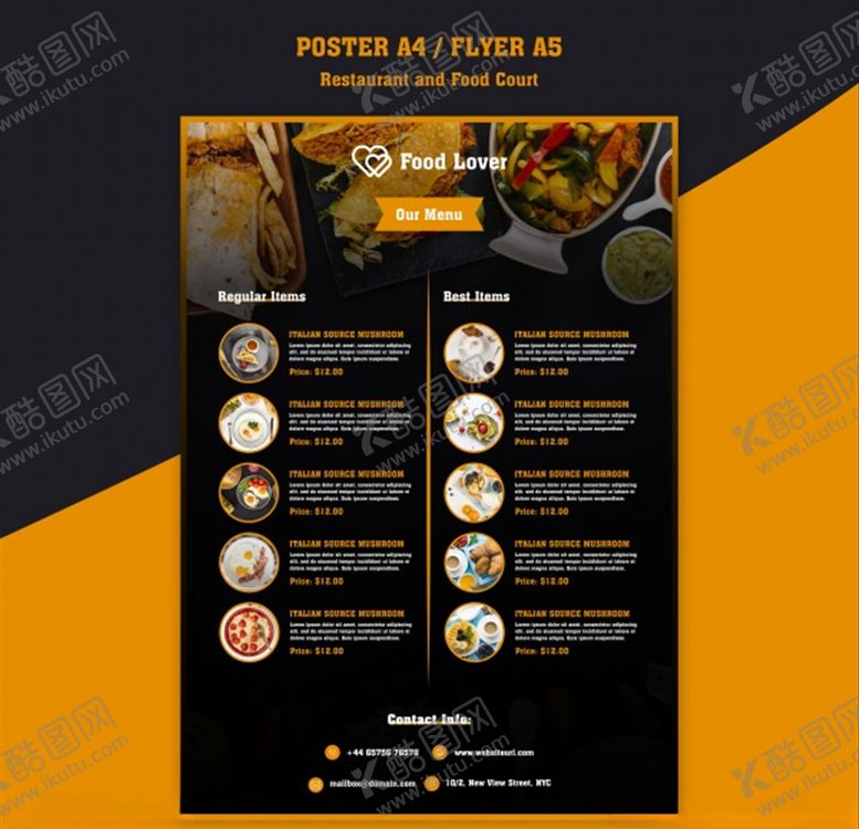 编号：53640110010013311384【酷图网】源文件下载-餐厅特色菜谱