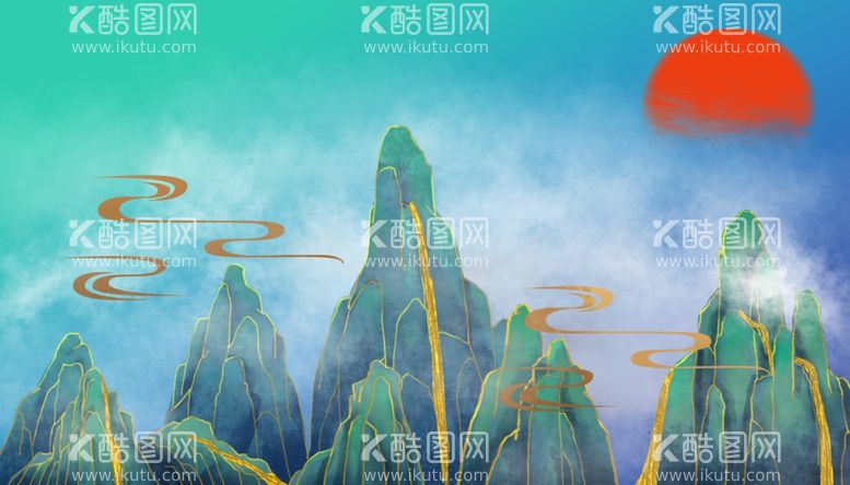 编号：85554502090513078070【酷图网】源文件下载-水墨画山水画 ?