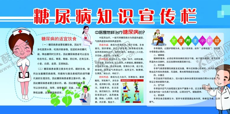 编号：28973211010348525443【酷图网】源文件下载-糖尿病知识宣传栏