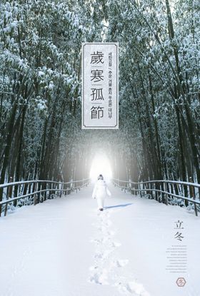 立冬冬天主题海报