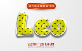 3D特效字体可爱体设计科技