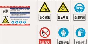 盐酸职业危害告知牌图片