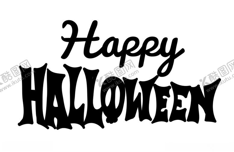 编号：22739104071607093965【酷图网】源文件下载-万圣节艺术字体