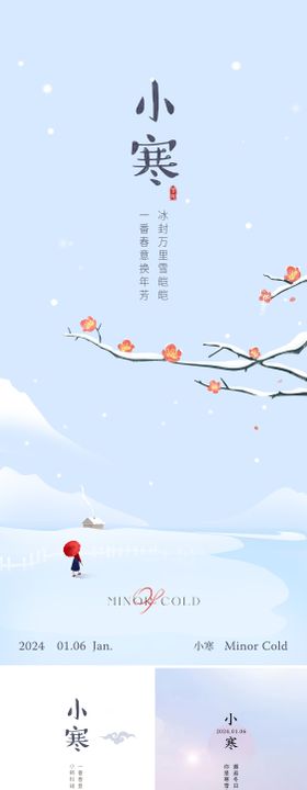 创意大寒海报系列