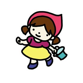 简笔画小女孩小美女