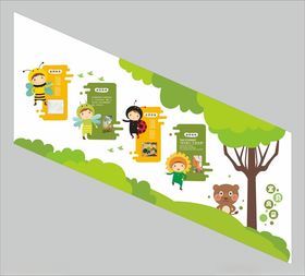 幼儿园楼梯文化墙