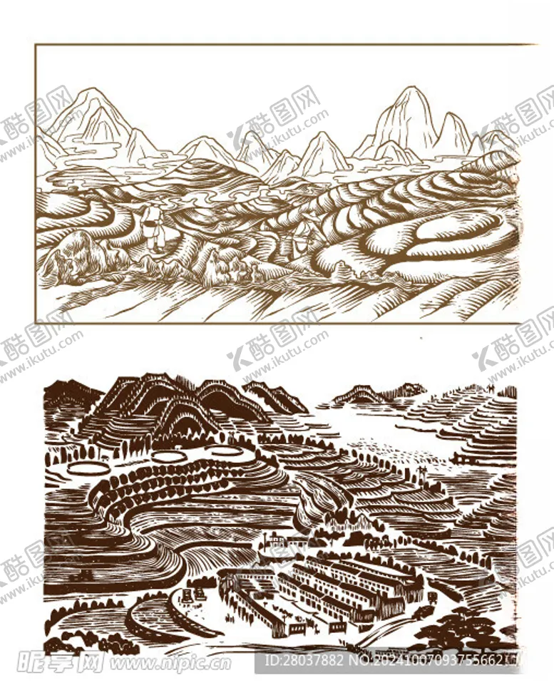 编号：11143602242138471441【酷图网】源文件下载-群山矢量