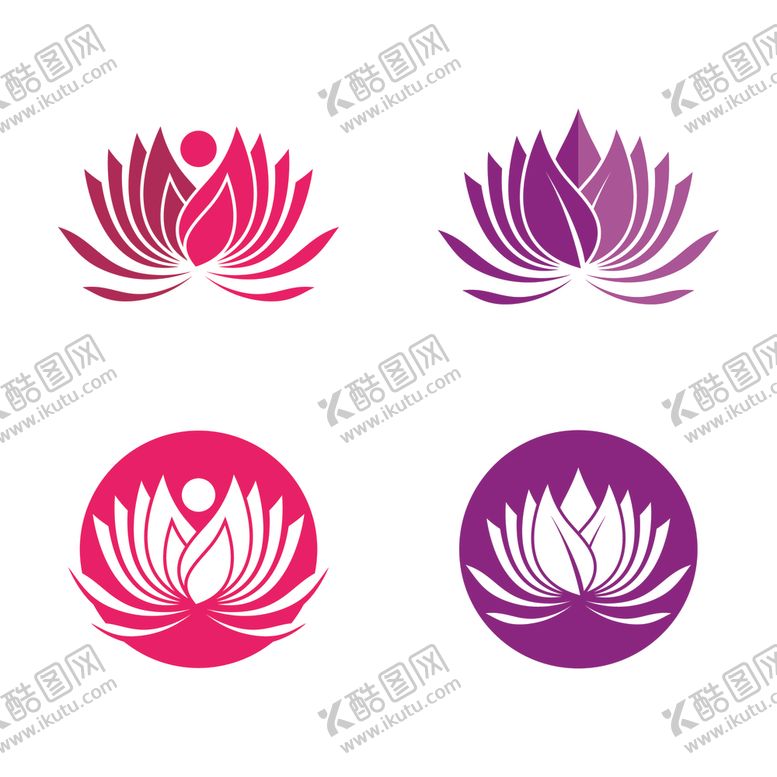 编号：49512404132140224232【酷图网】源文件下载-抽象荷花图标