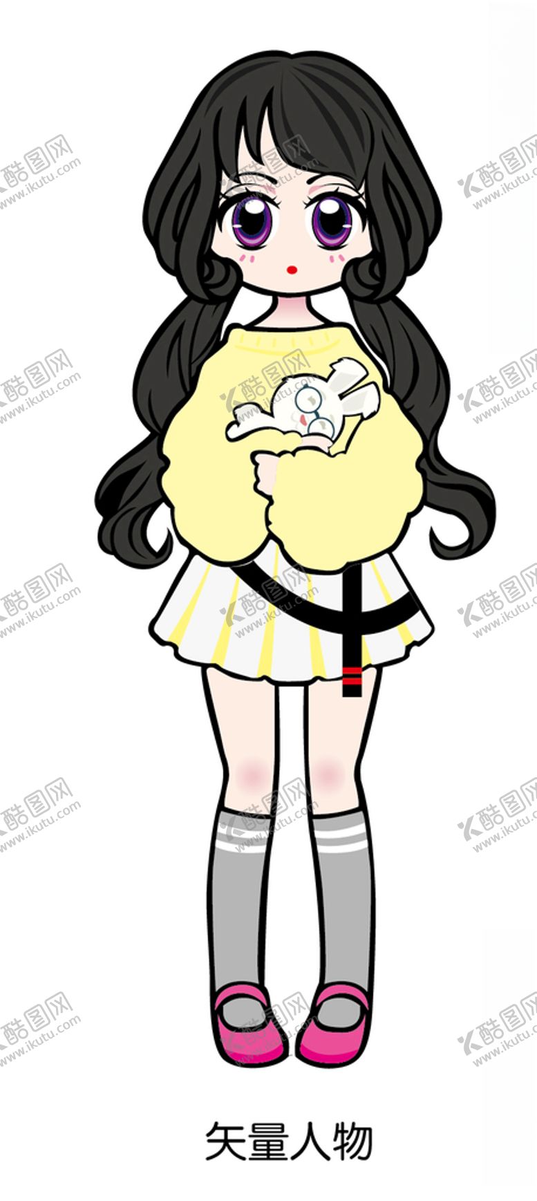 编号：31914310022228288292【酷图网】源文件下载-卡通女孩