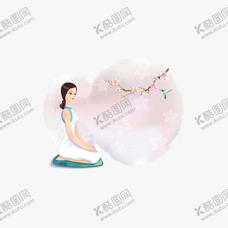编号：64192709120023262819【酷图网】源文件下载-卡通古典美女