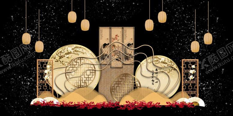 编号：98597202150545119666【酷图网】源文件下载-中式婚礼效果图