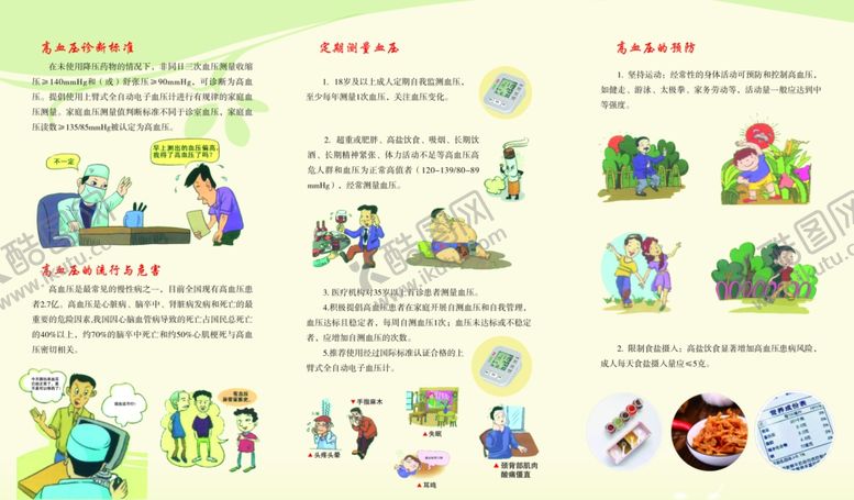 编号：18523310250535309223【酷图网】源文件下载-高血压折页