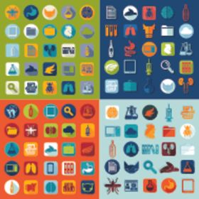 多彩扁平化图标集合