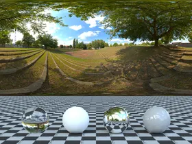 C4D自然环境贴图HDR贴图公园hdr室外hdri背景