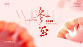 冬至节气活动背景板