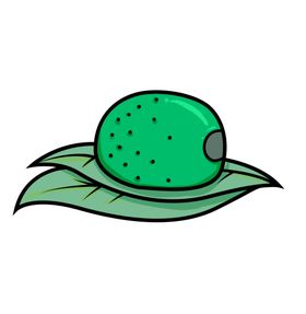 手绘卡通青团设计