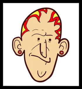 手绘男人男孩动画卡通