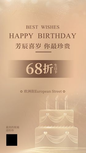 生日折扣海报