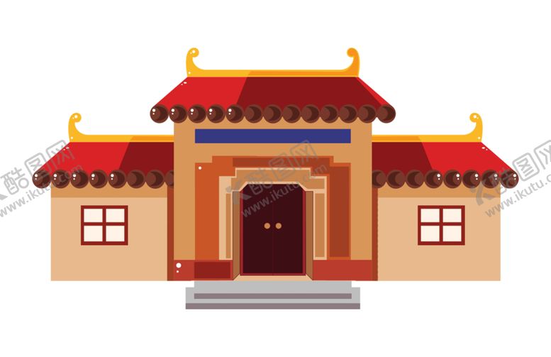 编号：55867205081511377495【酷图网】源文件下载-手绘古建筑