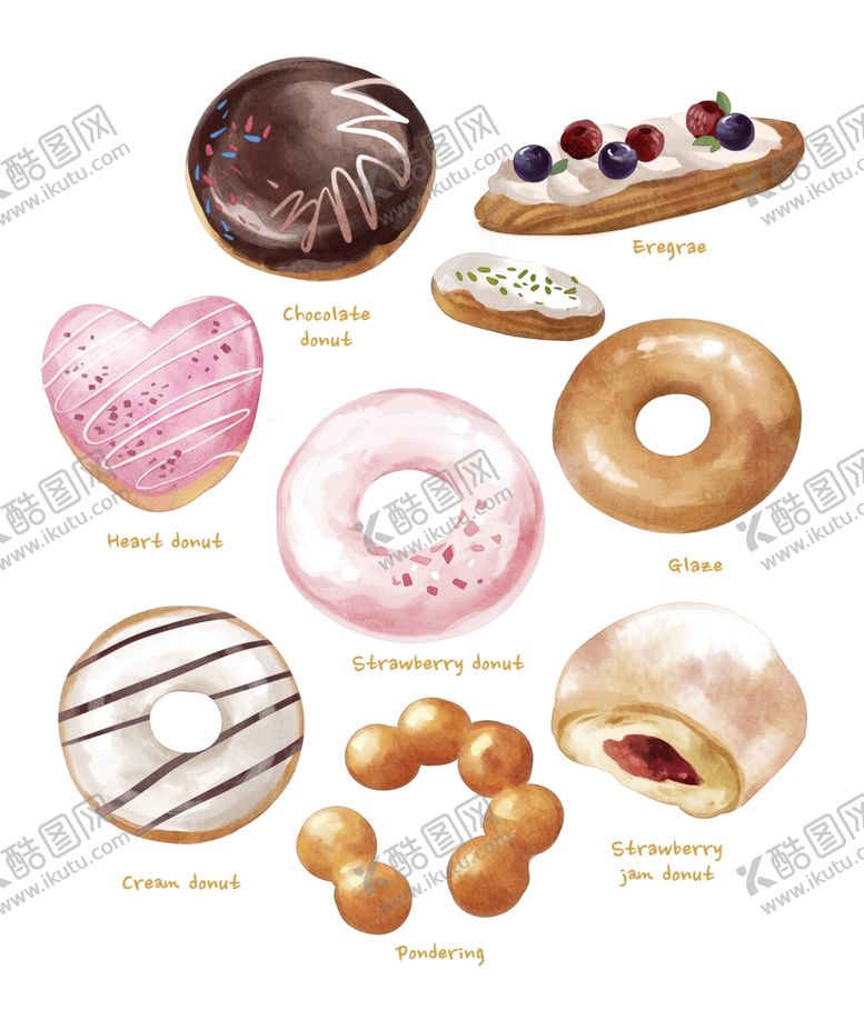 编号：56020909291039264439【酷图网】源文件下载-美食插画