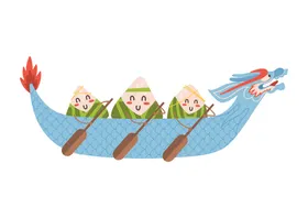 端午节海报粽飘香广告活动波纹