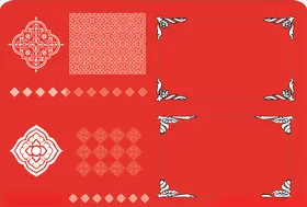边框韩式法式矢量