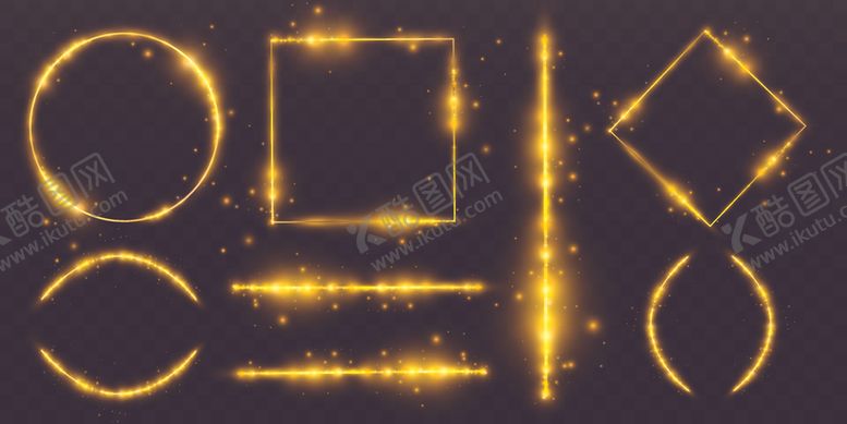 编号：15623609280624313344【酷图网】源文件下载-金色闪光素材