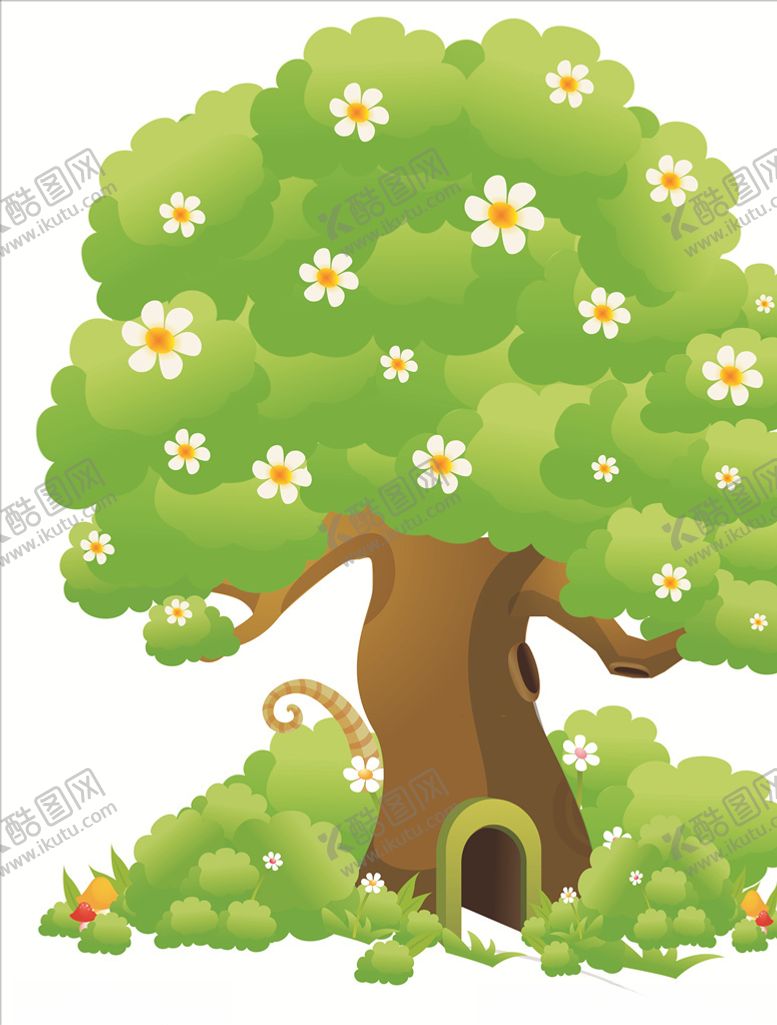 编号：59081810081448076471【酷图网】源文件下载-现代卡通树木造型设计