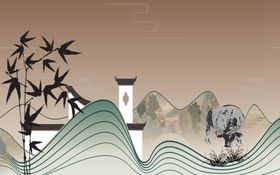 中式背景墙