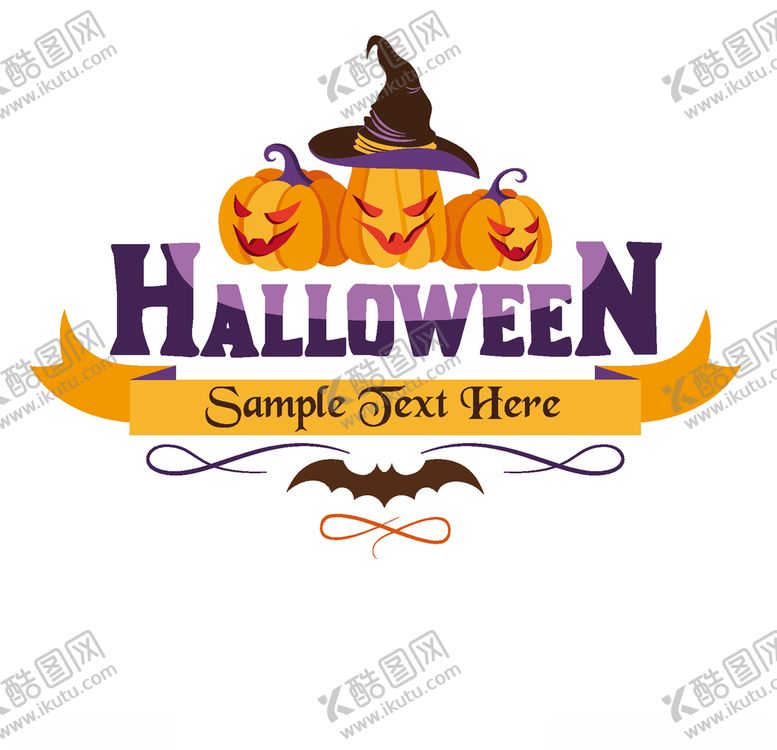 编号：18342010200740431446【酷图网】源文件下载-万圣节标题