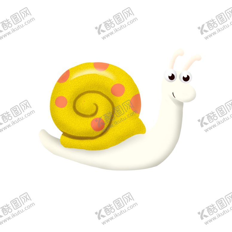 编号：43775705100455479673【酷图网】源文件下载-卡通手绘蜗牛