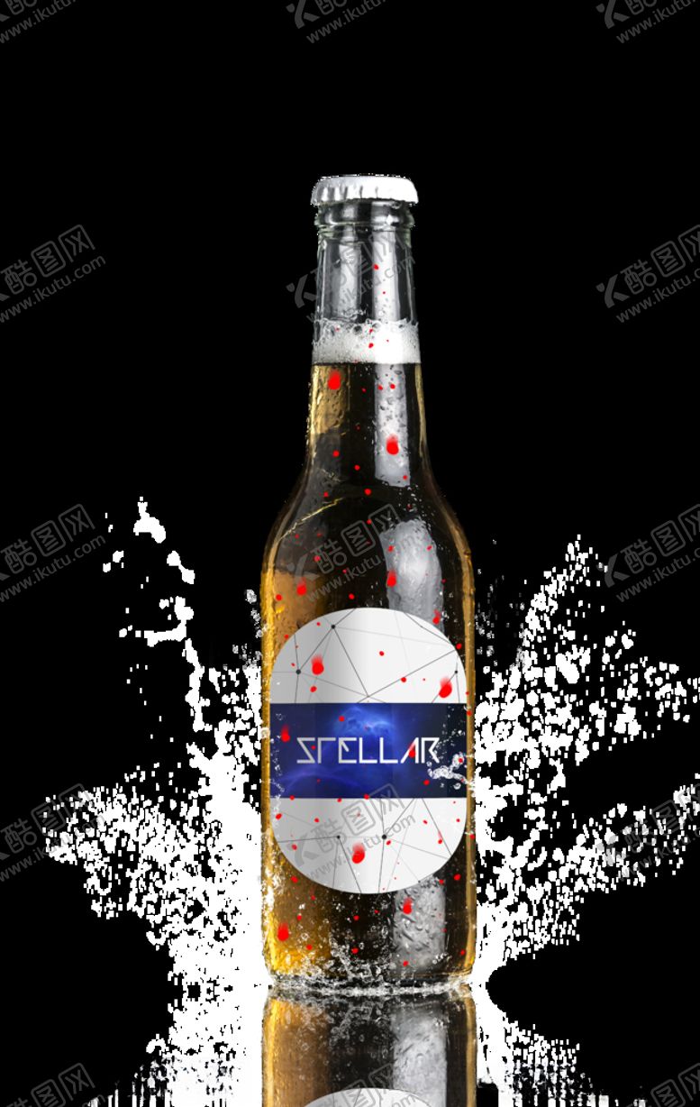 编号：60512410070313034880【酷图网】源文件下载-啤酒瓶子罐装包装效果图样机