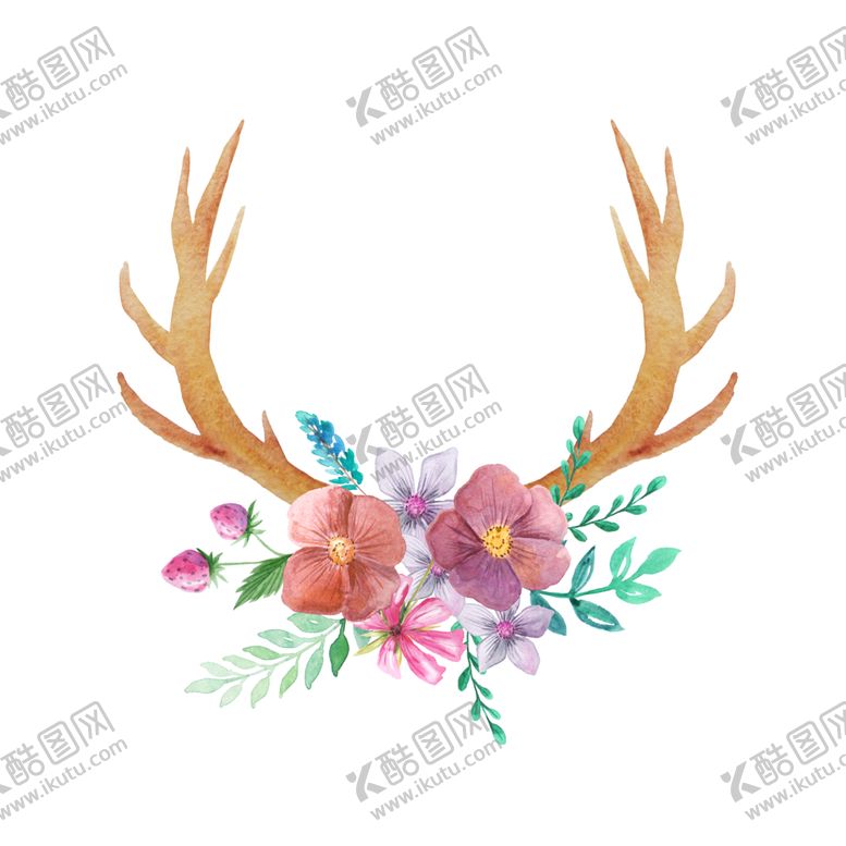 编号：48220810140000028354【酷图网】源文件下载-彩绘植物