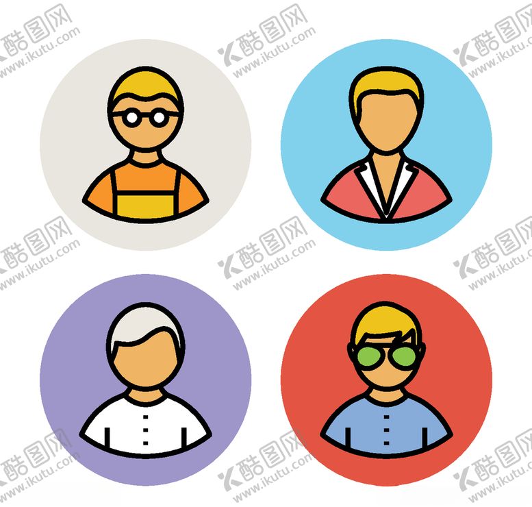 编号：39318805021252396889【酷图网】源文件下载-人物头像图标