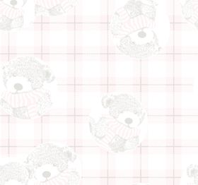郁金香格子熊