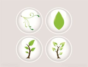 矢量绿植图标