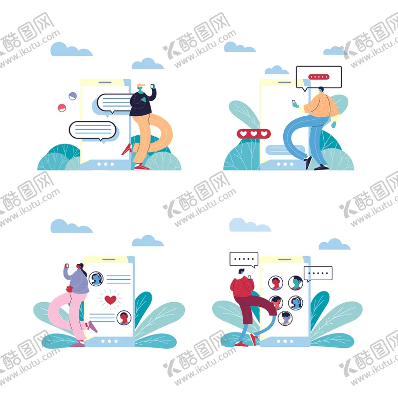 编号：15965406261022532209【酷图网】源文件下载-智能手机聊天