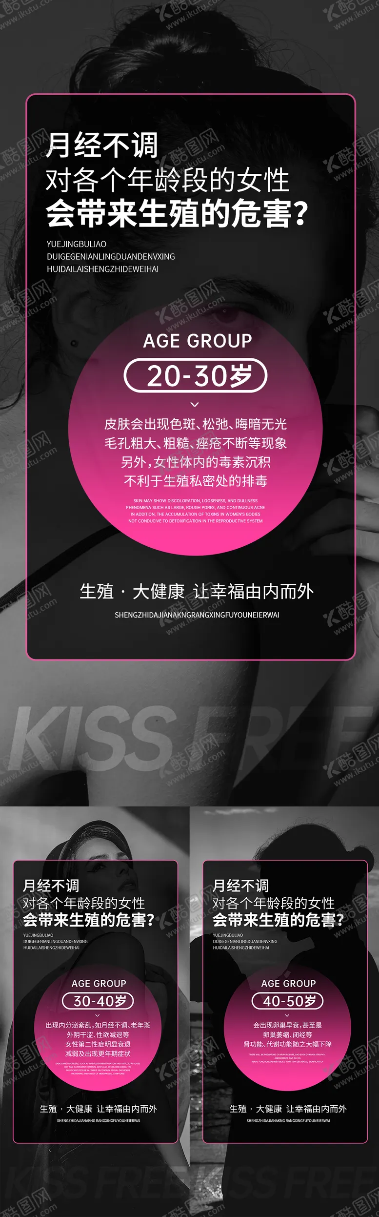 编号：54608712080309368489【酷图网】源文件下载-微商造势私密两性科普生殖海报