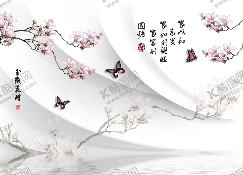 编号：18513605131439297026【酷图网】源文件下载-花卉背景墙